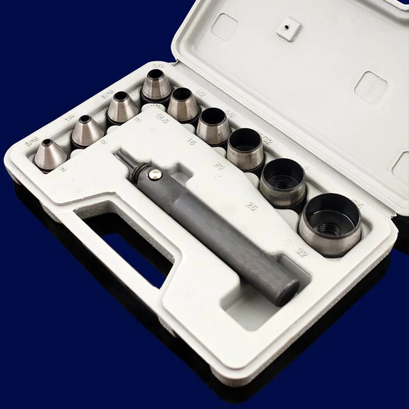 Set 18 Pezzi Punzoni Per Pelle - Lega Alluminio, Per Fai Da Te E Lavorazione Artigianale - Foto 6