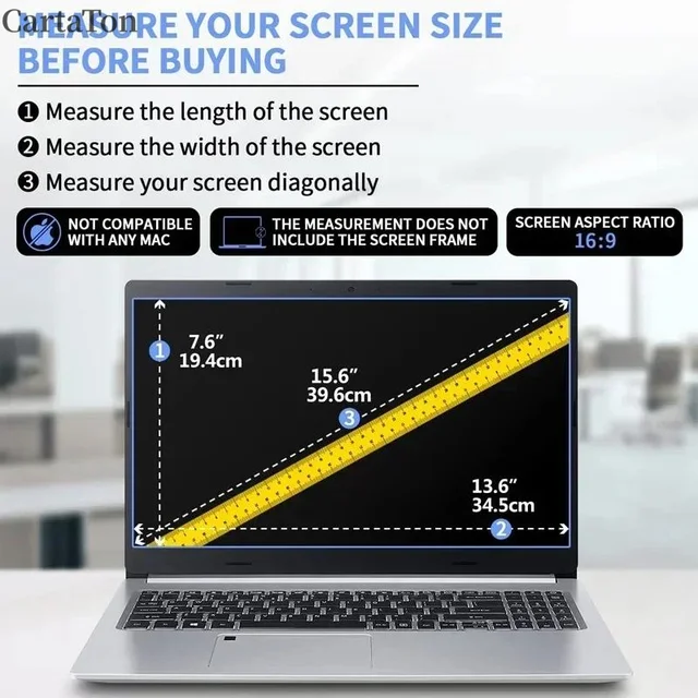 2pcs13.3 14.1 15.6Inch Display Ratio16:9 Notebook Screen Protector For DELL/ASUS /Samsung/Lenovo/Toshiba Laptop Tablet Soft Film