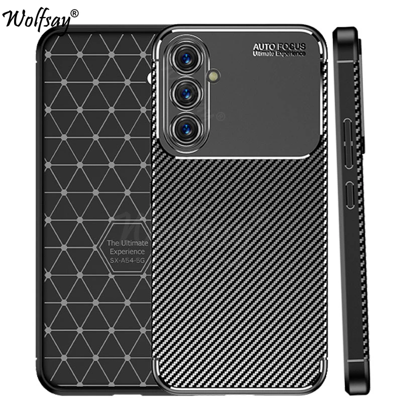 Per Samsung Galaxy A54 5G Custodia In Silicone Cover Posteriore In Fibra Di Carbonio Per Samsung A54 5G Custodia Per Samsung Galaxy A54 A34 A14 5G Cov