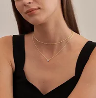 Diamond Necklaces for Women K Gold/Sterling Silver Choker Necklace Simple Gold Plated Jewelry Necklaces for Women Gifts 3