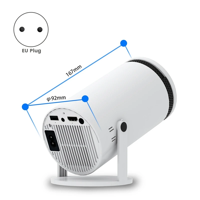 휴대용 울트라 HD 스마트 HY300 프로젝터, 해외 안드로이드 5G 홈 다기능 프로젝터