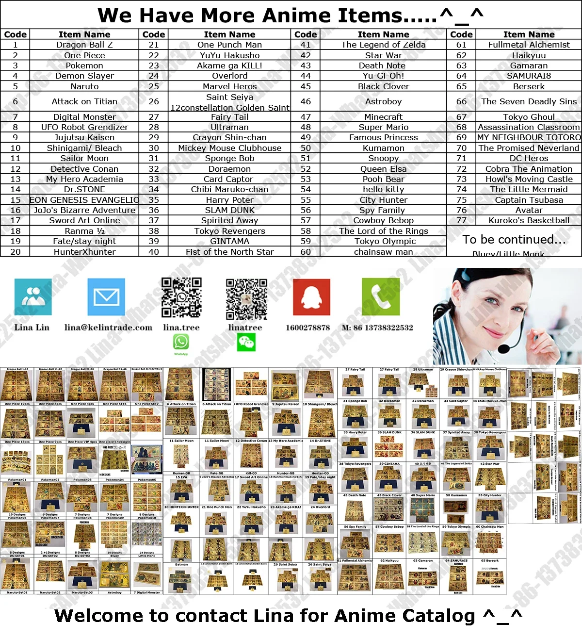 Description Picture 2 of itemKL3 We have More than 1000 Designs Gold Foil Anime Manga Commemorative Banknotes Set Souvenir Collectible Gift for Fans