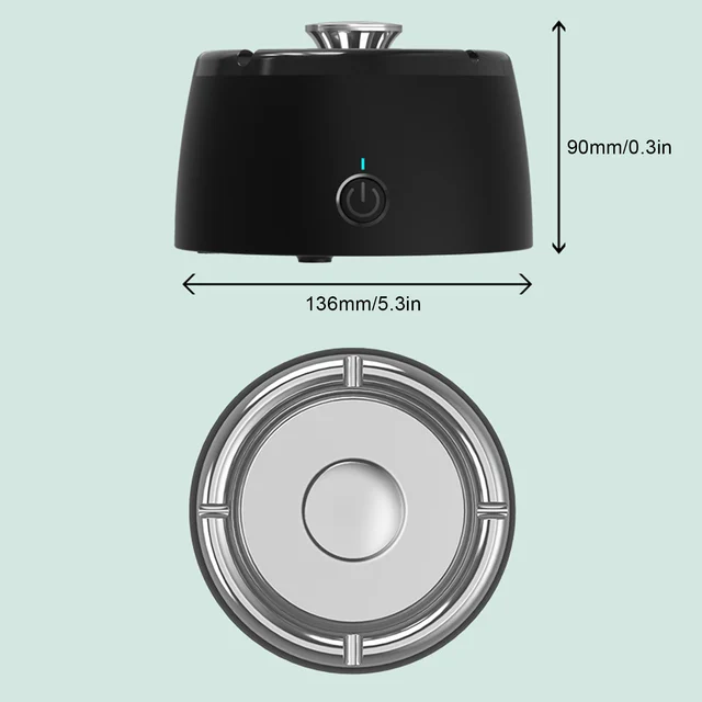 Acier en métal sans fumée de cendriers de purificateur d'air sans fumée  pour les cigares Seau portatif à l'épreuve du vent pour - Cdiscount Au  quotidien