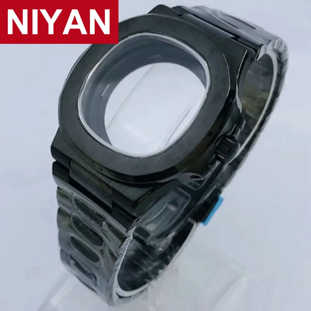 Elevated 43mm Sapphire Glass Steel Case for Premium Watch Crafting