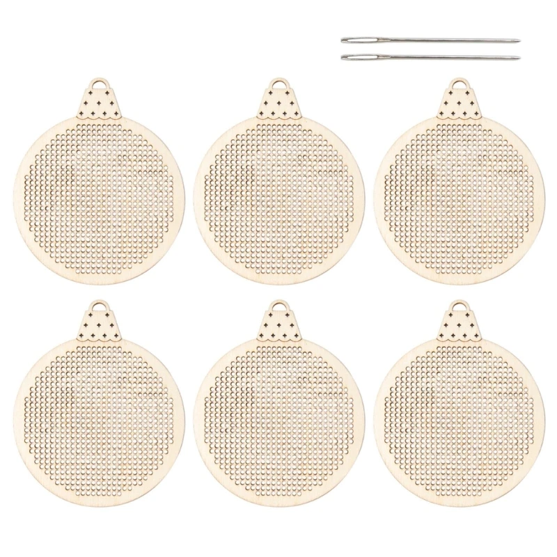 

Stitches Kits Wooden Stitching Frames for DIY Christmas Craft Project