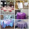 Round Table Cloth Satin Tablecloth Overlays Wedding Christmas Baby Shower Birthday Banquet Decor Home Dining Table Cover 3