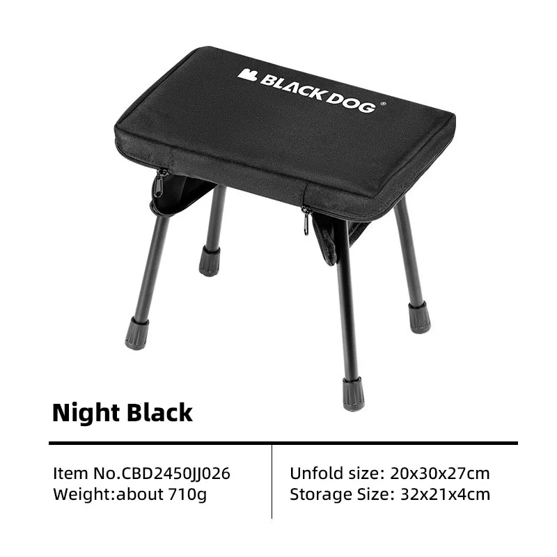 BLACKDOG 2 In 1 Tactical Folding Table Ultralight Portable Stool Outdoor Camping Aluminum Alloy Multifunctional Chair