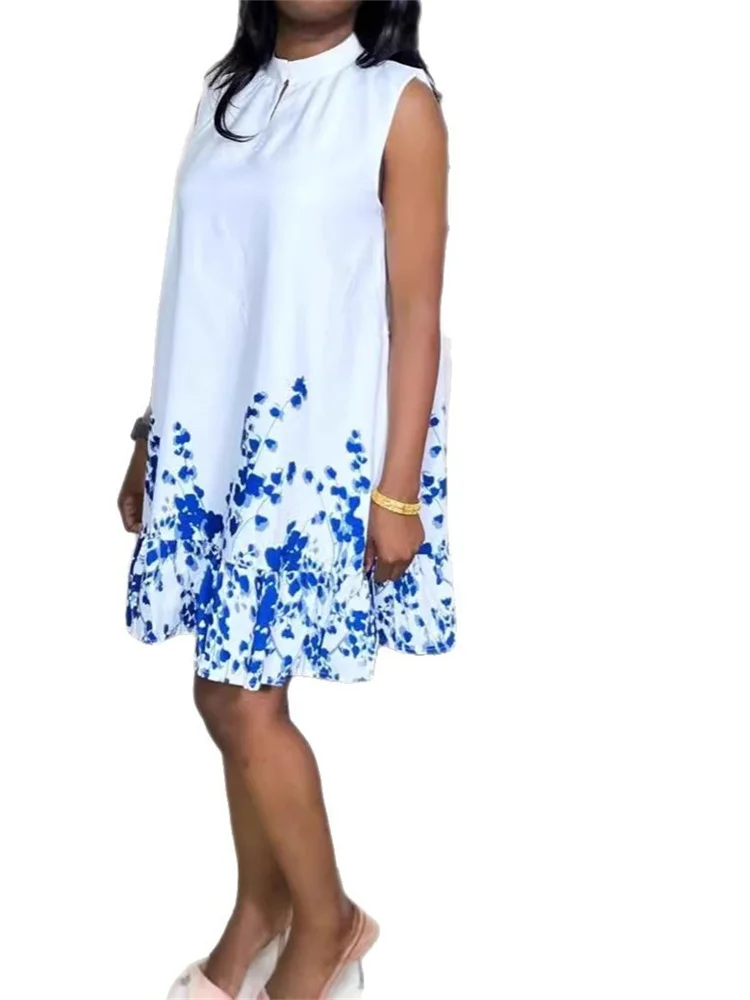 Wmstar Plus Size Midi Dresses for Women 2025 O Neck Elegant Patchwork Summer Holiday Clothes Maxi Dresses Wholesale Dropshipping