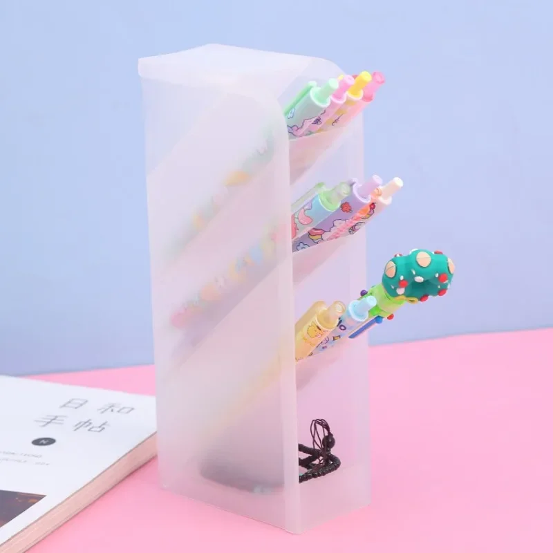 Multi-Layer Pen Holder Cosmetic Brush Storage Holder for Office School Supplies 1pc pen holder pen and brush holder
