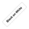 Black on White