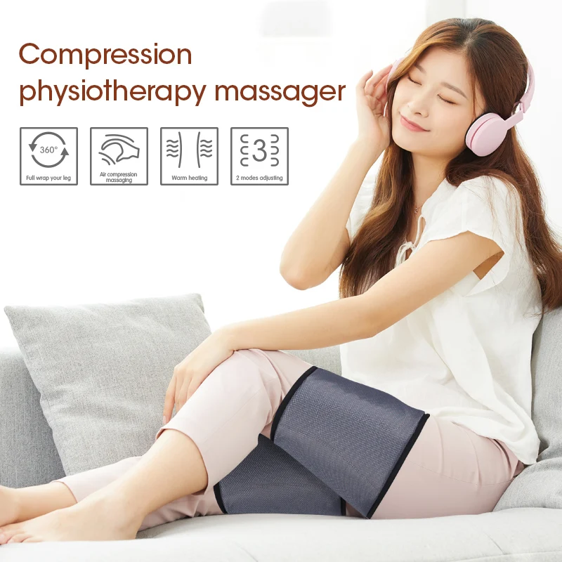 

Calf Massager Air Compression Kneading Massager Two Gear Temperature Adjusting Set The Temperature At Random Muscle Relax