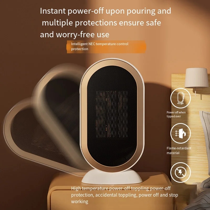 Space Heater For Indoor Use 1200W Room Heater Tip Over Outage And Overheat Protection Small Heater For Living Room Bedroom