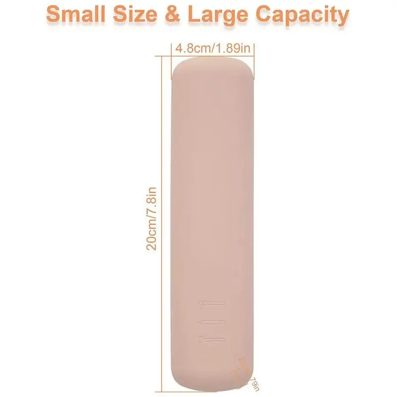 Trendy Travel Makeup Brush Holder, Silicon Material Portable For Getting Ready, Travelling, Cosmetic Case Makeup Organizers 6