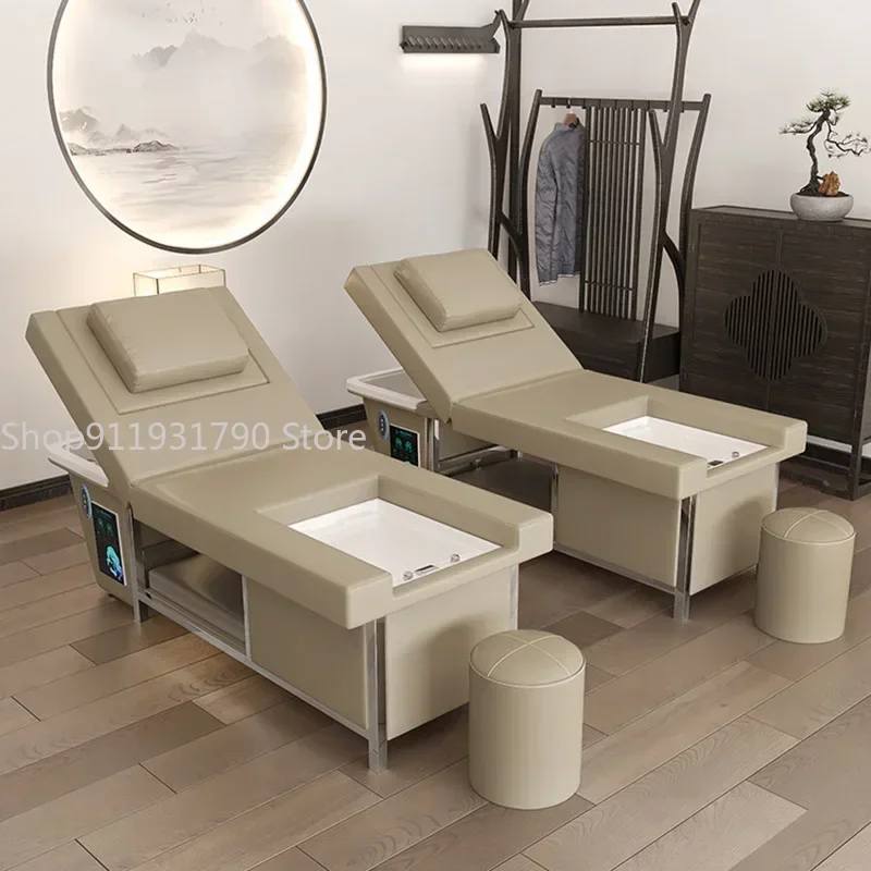 Shower Head Spa Shampo Chair Move Adjust Luxury Comfort Sink Hair Wash Bed Foot Basin Shampouineuse Salon Equipment MQ50XF