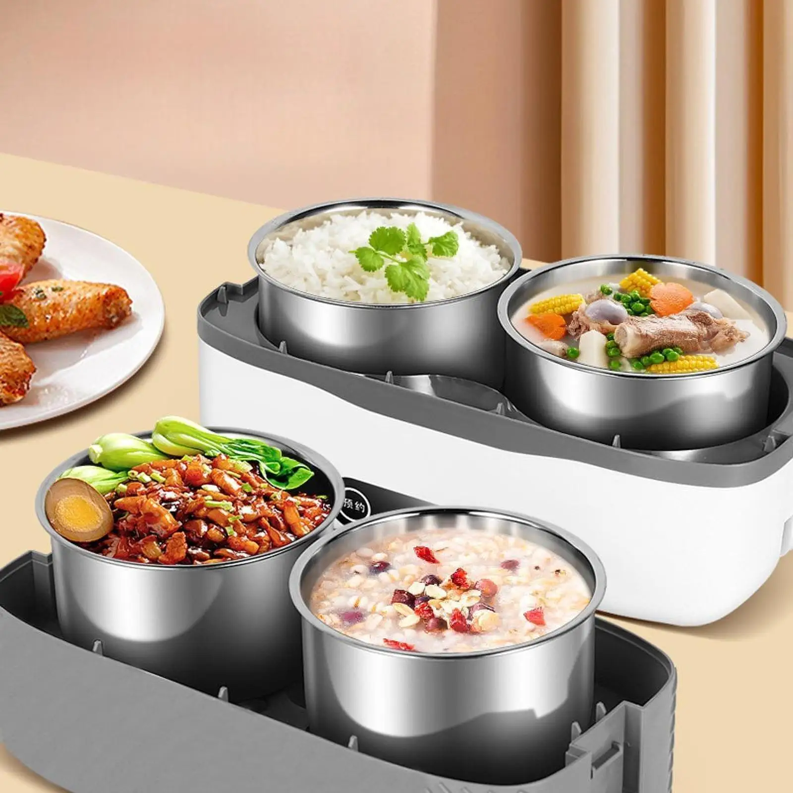 Electric Lunch Boxes Food Heater US Self Heating Lunch Box for Travel Outdoor Portable Food Warmer for Car Truck 24 Appointment