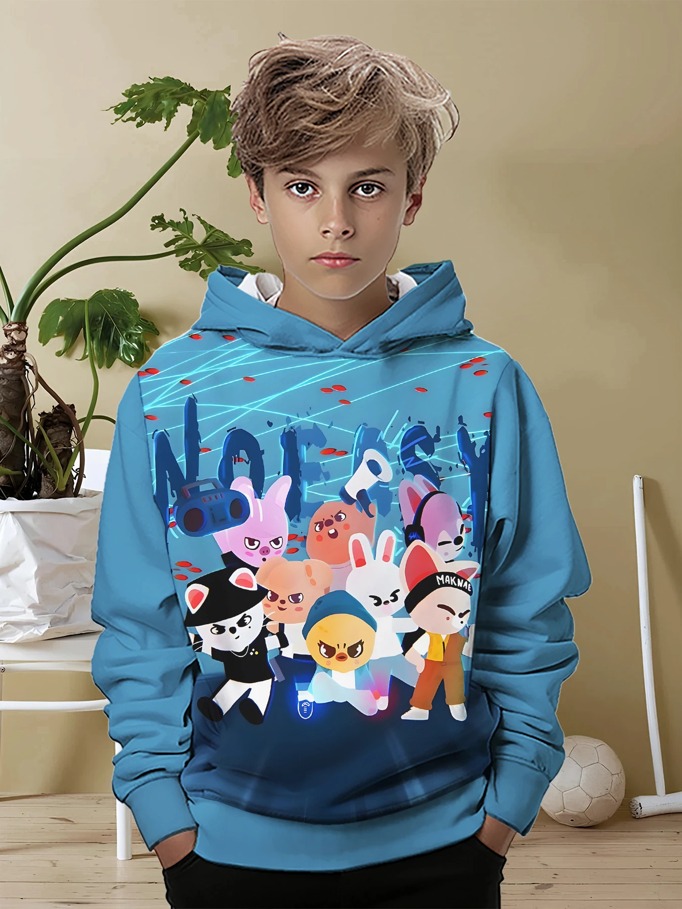 k-Kpop 3D Print S-Skzoo-oS All Seasons Children S-Stray-Casual Sweatshirt Cool Pullover Tops Unisex Kids Clothes Boy Girl Hoodie 3