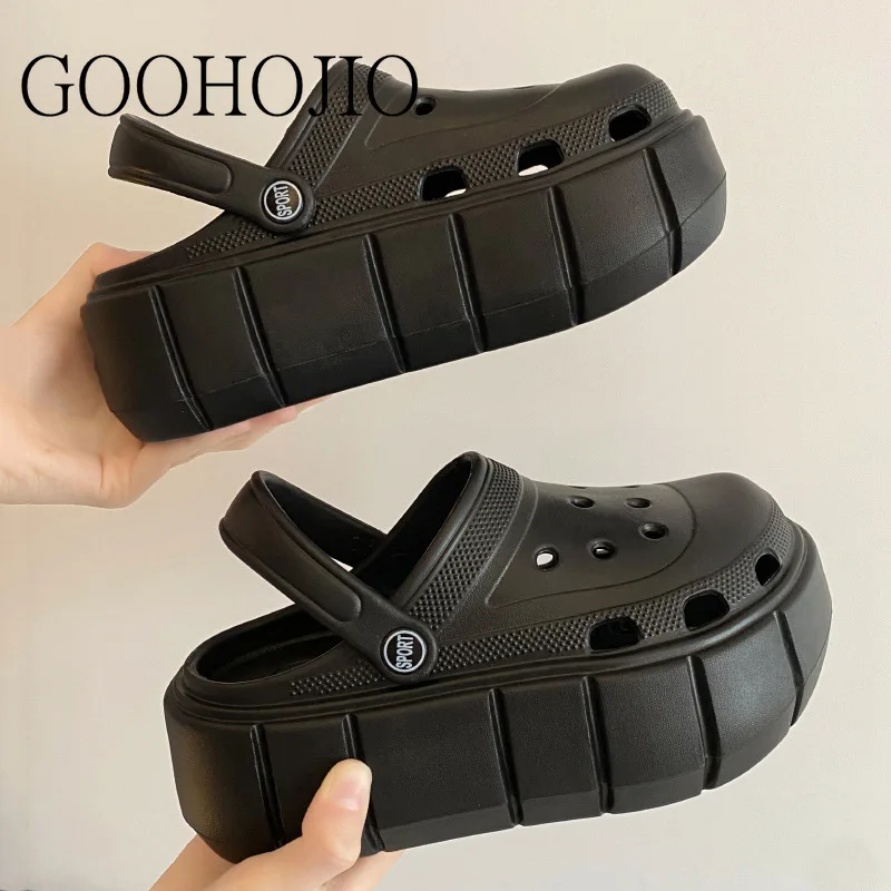 

Шлепанцы женские на платформе, повседневные Нескользящие сандалии на толстой подошве, клоги, летние тапочки, сланцы