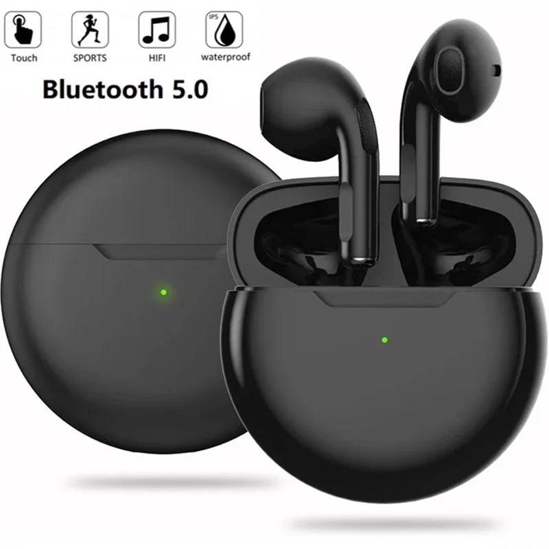 TWS Wireless Headphones Bluetooth Earphone Bass Earbuds Air Pro 6 Headset Sport Earpiece With Mic For Apple iPhone Xiaomi Huawei |
