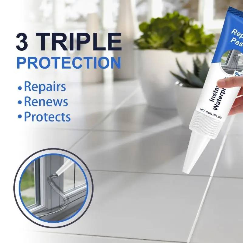 N58C Tile Joint Repair Gels Tile Crack Repair Solution Grouts Squeeze Tube Fast Curing Home Renovations Adhesive