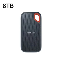 Ultra Lightweight 1TB Pocket - Sized External Solid State Drive - Plug and Play (Black 8TB)