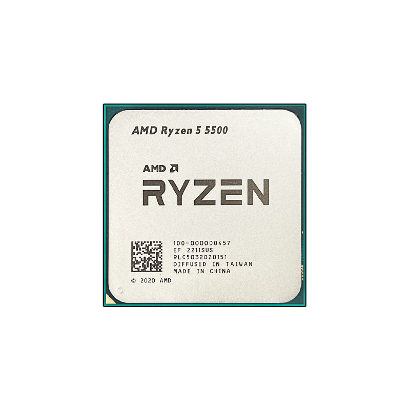 AMD Ryzen 5 5500 CPU Processor R5 5500 100% Brand New 6-Core Socket AM4 65W Desktop Game Computer CPU Without Cooler Fan