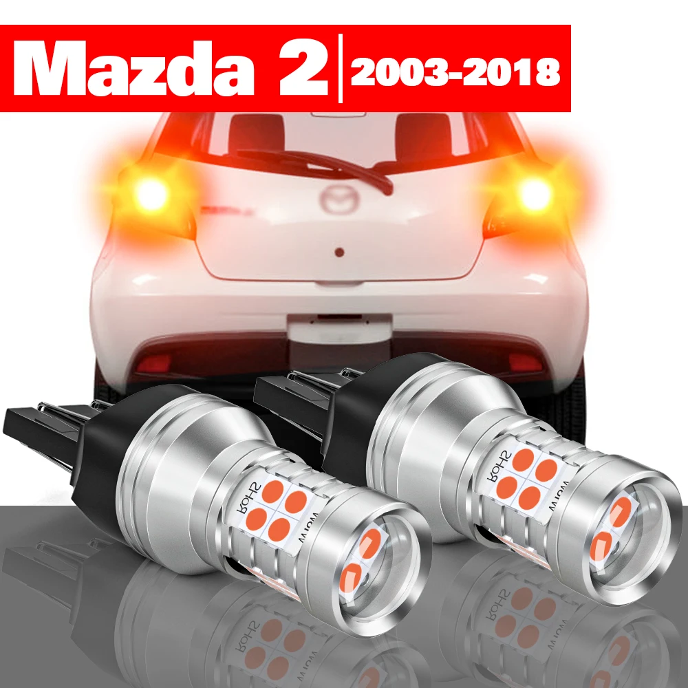 

For Mazda 2 DE DH DL DJ DY 2003-2018 2pcs LED Brake Light Accessories 2007 2008 2009 2010 2011 2012 2013 2014 2015 2016 2017