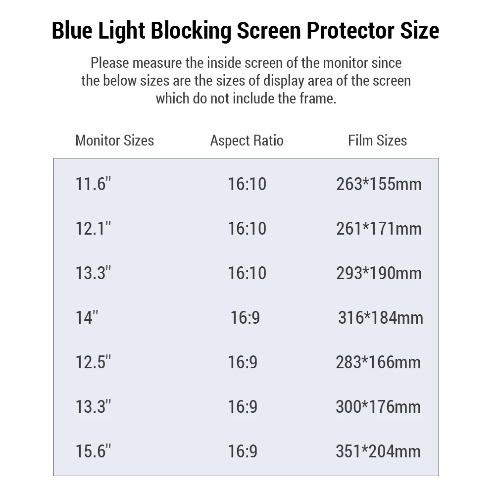 Laptop Screen Protector Laptop Magnetic Blue Light Blocking Screen Protector High Transmittance/Anti UV Glare Blue Light Filter High Adsorption