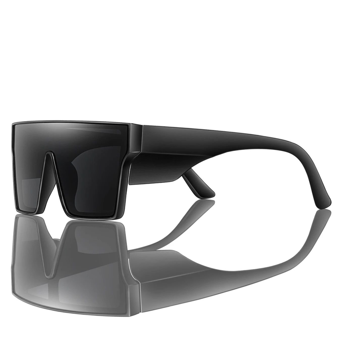 Big Frame Colorful Lens Cycling Sunglasses UV400