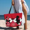 Women Disney Mickey Mouse Minnie Beach Bag Waterproof Tote Bag Pool Bag with Zipper for Gym Grocery Travel 2