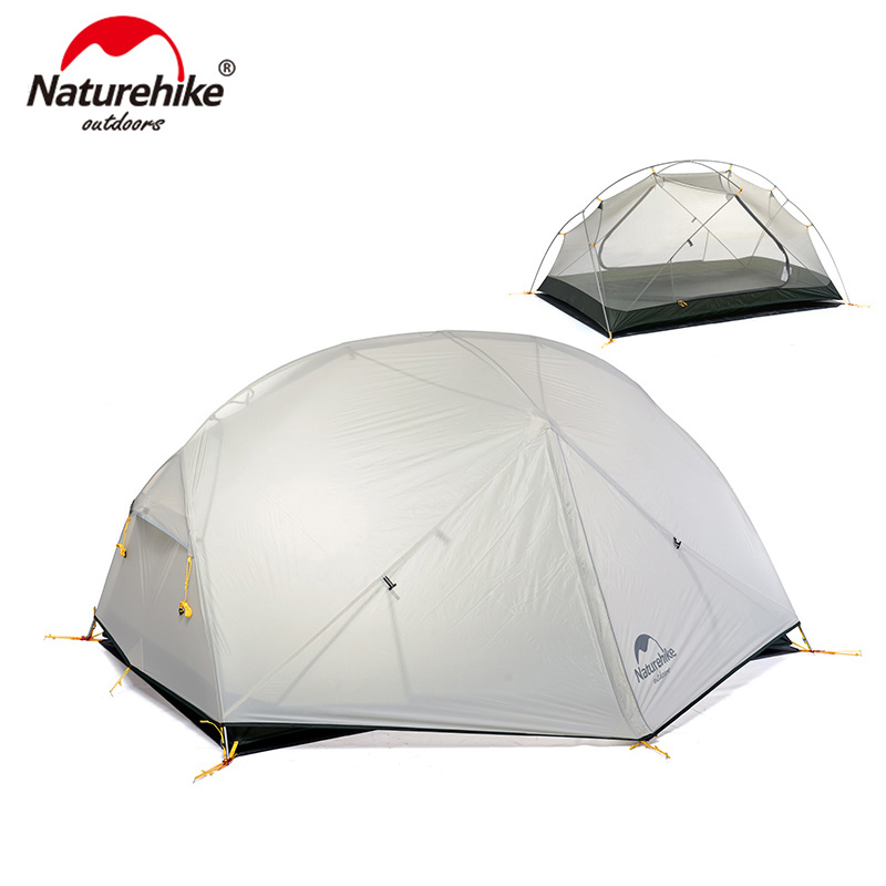 Naturehike Mongar Tent 2 Person Ultralight Travel Tent Double Layer Waterproof Tent Backpacking Tent Outdoor Hiking Camping Tent