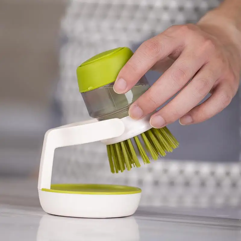 

Brush pot artifact home decontamination and descaling washing dishnon-stick oil brush pot brush kitchen pot cleaning tool brush