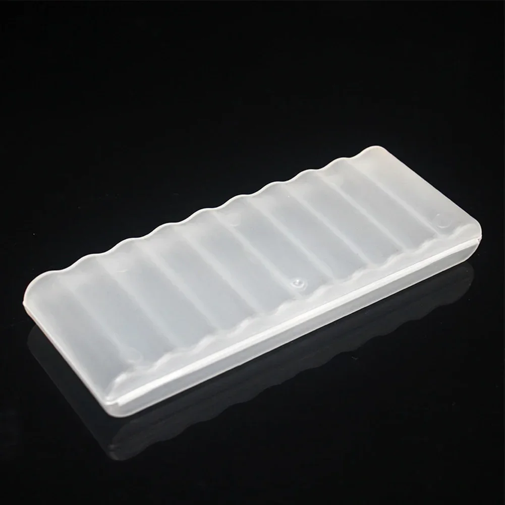 Battery Storage Box 10 Slots Cover Holder For AA AAA Batteries 1pc tool storage box plastic tool box parts storage box storage organizer box parts organizer