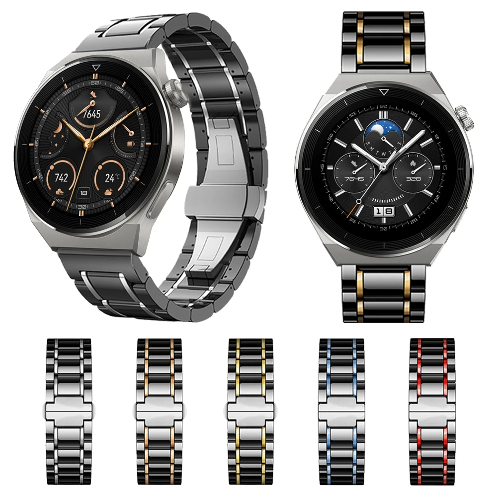 

22mm Luxury Ceramic Strap For HUAWEI Watch GT3 Pro Band Watch3 GT 2e GT2 42mm 46mm Bracelet Watchband bands