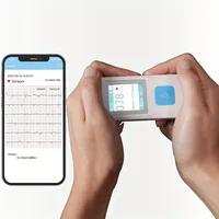 ECG Monitor Portable EKG Monitor PM10 Heart Rate Beat LCD Bluetooth APP Analyze with iOS/Android Electrocardiogram Monitor