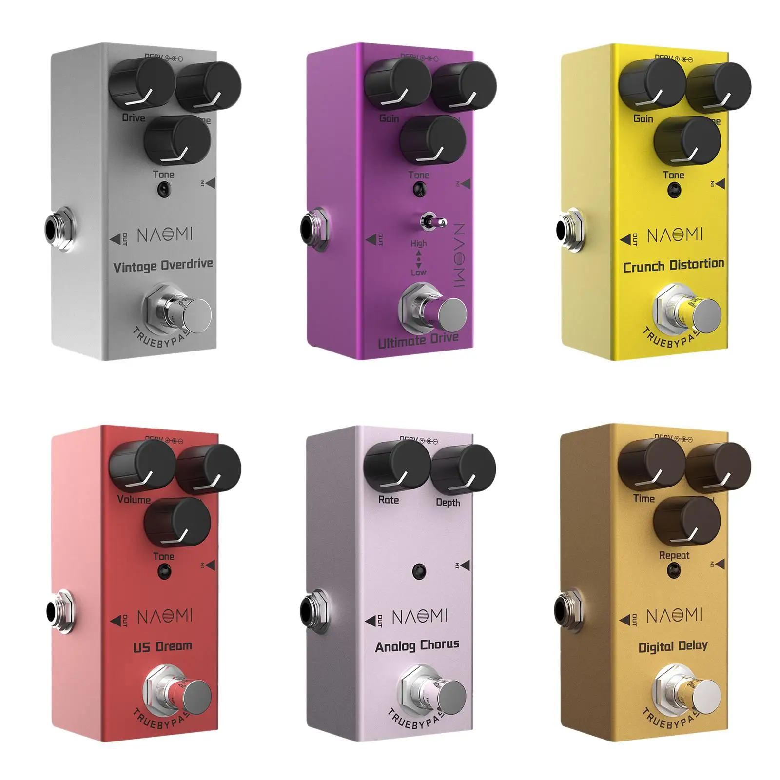 

Аксессуары для педали мини-модуляции, портативный эффектор, светодиодный индикатор для басов