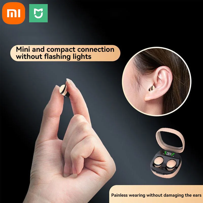Wireless Headphone Bluetooth Earphones Wireless Earphone Xiaomi MIJIA Mini Wireless Bluetooth 5.3 Headset Small Earbuds Sleep Invisible Headphones HD HIFI Bass sound Quality Earphones