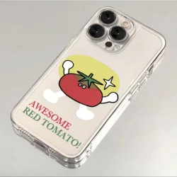 Tomato Sauce Black Cat Design Clear Soft Phone Case for Nova 7 SE 5G (T-C271TM2501t1)