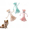 Dog Rope Chew Toy Straw Head Braided Knot Doll Squeaker Sound Toy Molar Dog Toy Pet Training Pet Interactive Toy Pet Supplies 1