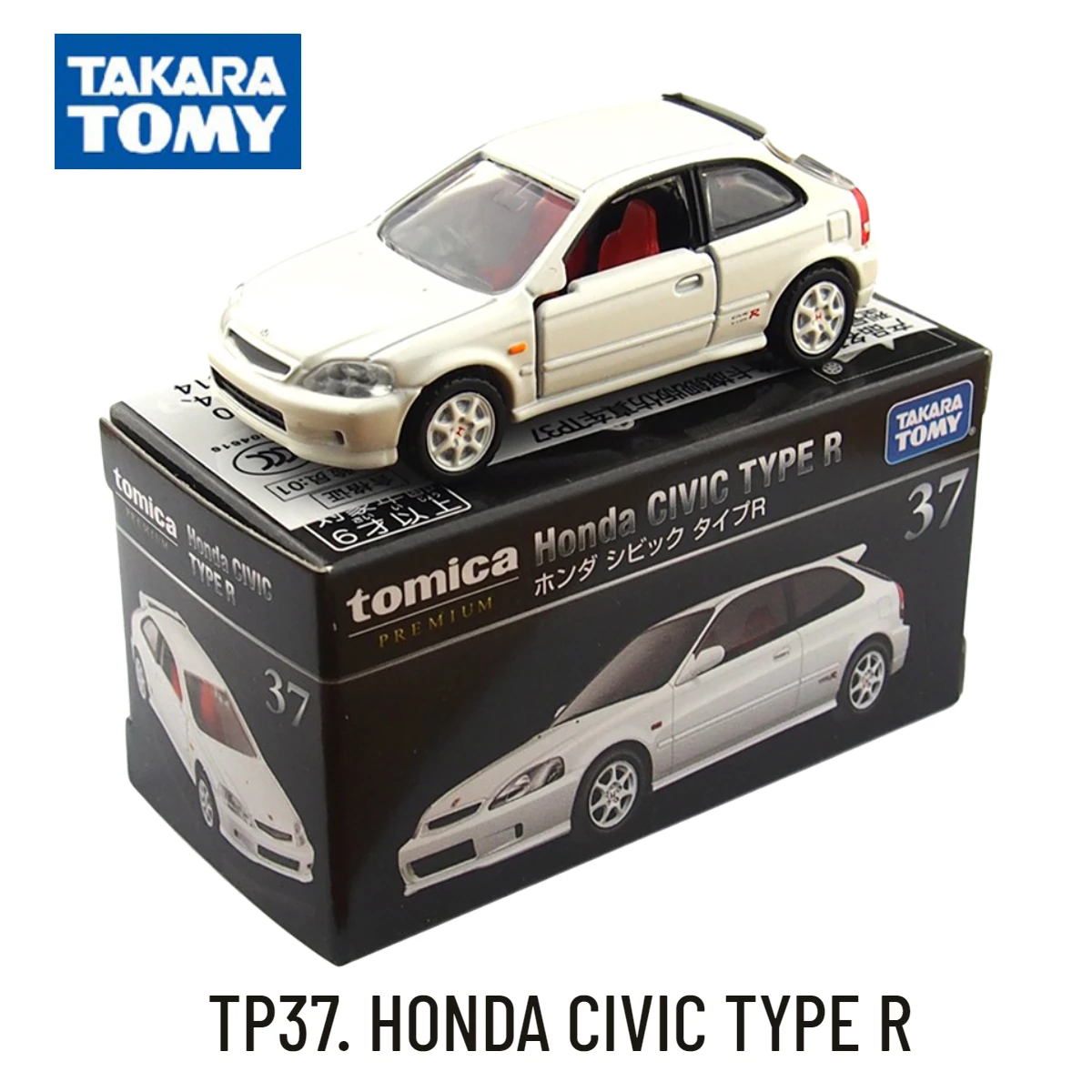 Takara Tomy Tomica Premium TP, HONDA CIVIC TYPE R Scale Car Model Replica Collection, Kids Xmas Gift Toys for Boys