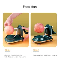 New Hand-cranked Manual Fruit Peeler Multifunctional Apple Pear Kitchen Peeler Slicing Tool With Spare Blades 2