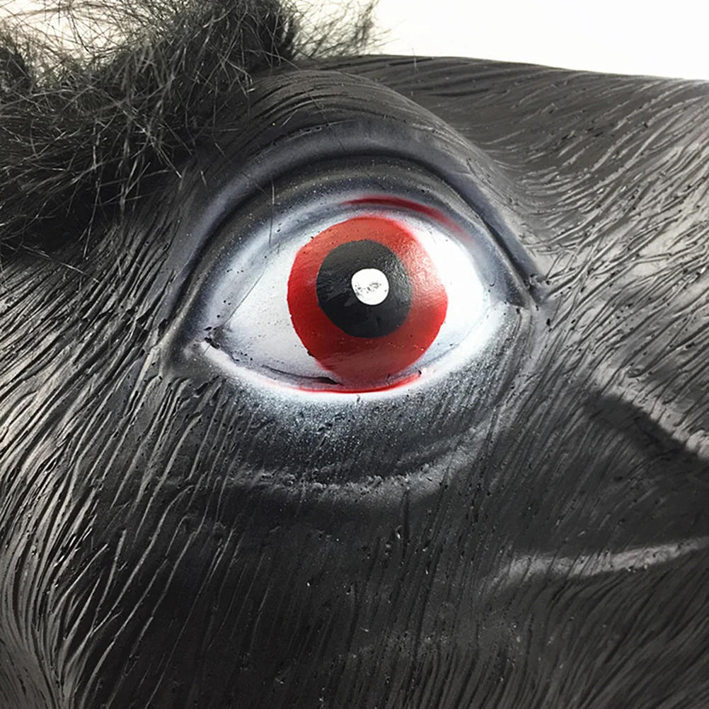 Horse Head Mask Haunted House Props The Festival Cosplay Hallowmas Cover Animal
