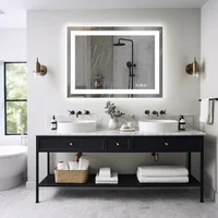 JHK 36"x 24"LED Bathroom Vanity Mirror for Wall Memory Function Tempered Glass with Front Light and Backlit For Living Room - Image 4