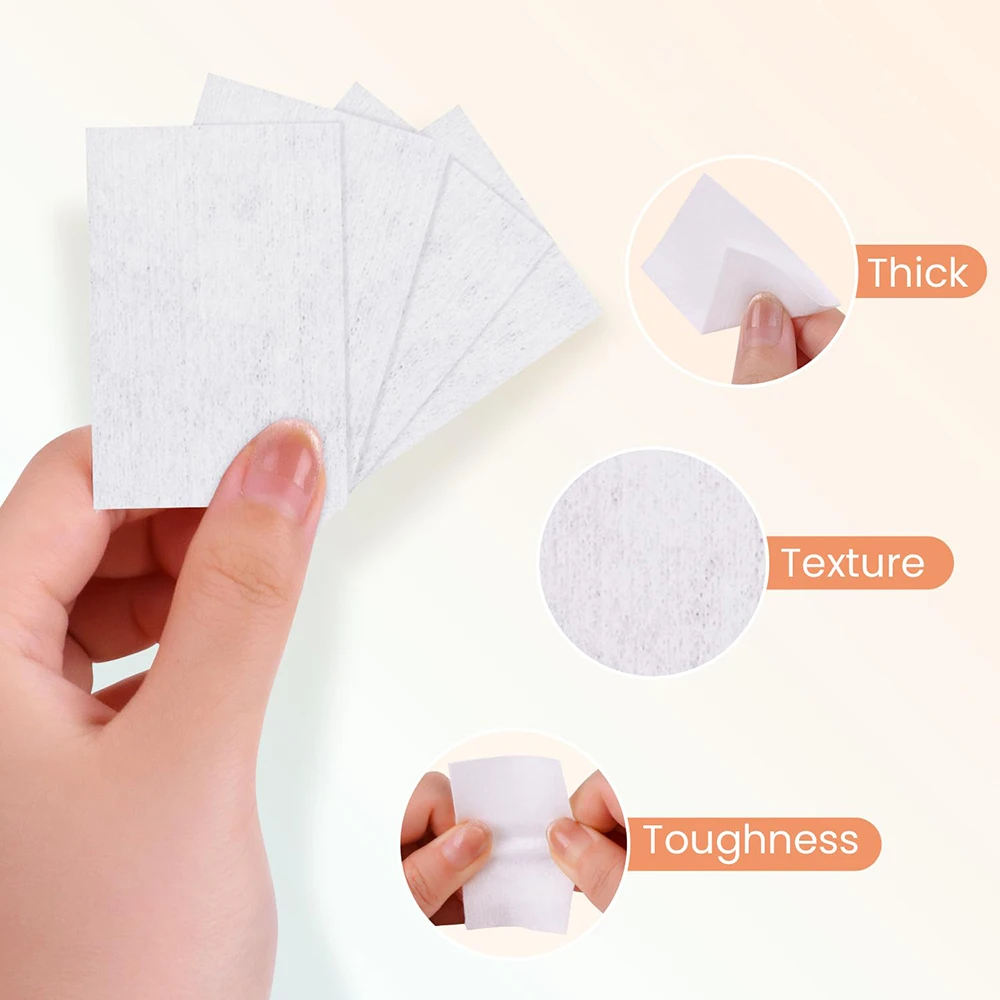 500PCS Nail Polish Remover Wipes Nail Polish Remover,Nail Gel Remover,Nail Polish Remover Wipes,Nail Cotton Pads,Disposable Nail Pads