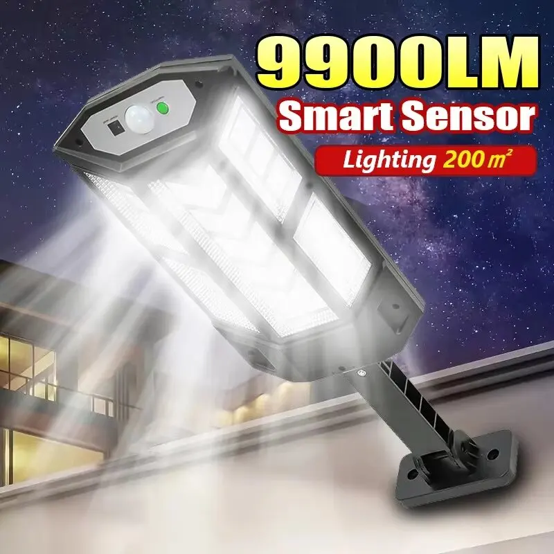 Solar LED Light Outdoor Solar Light Motion Sensor 4 Mode IP65 Waterproof Garden Street Garden 9900LM led lamp solar garden lights led street lamp