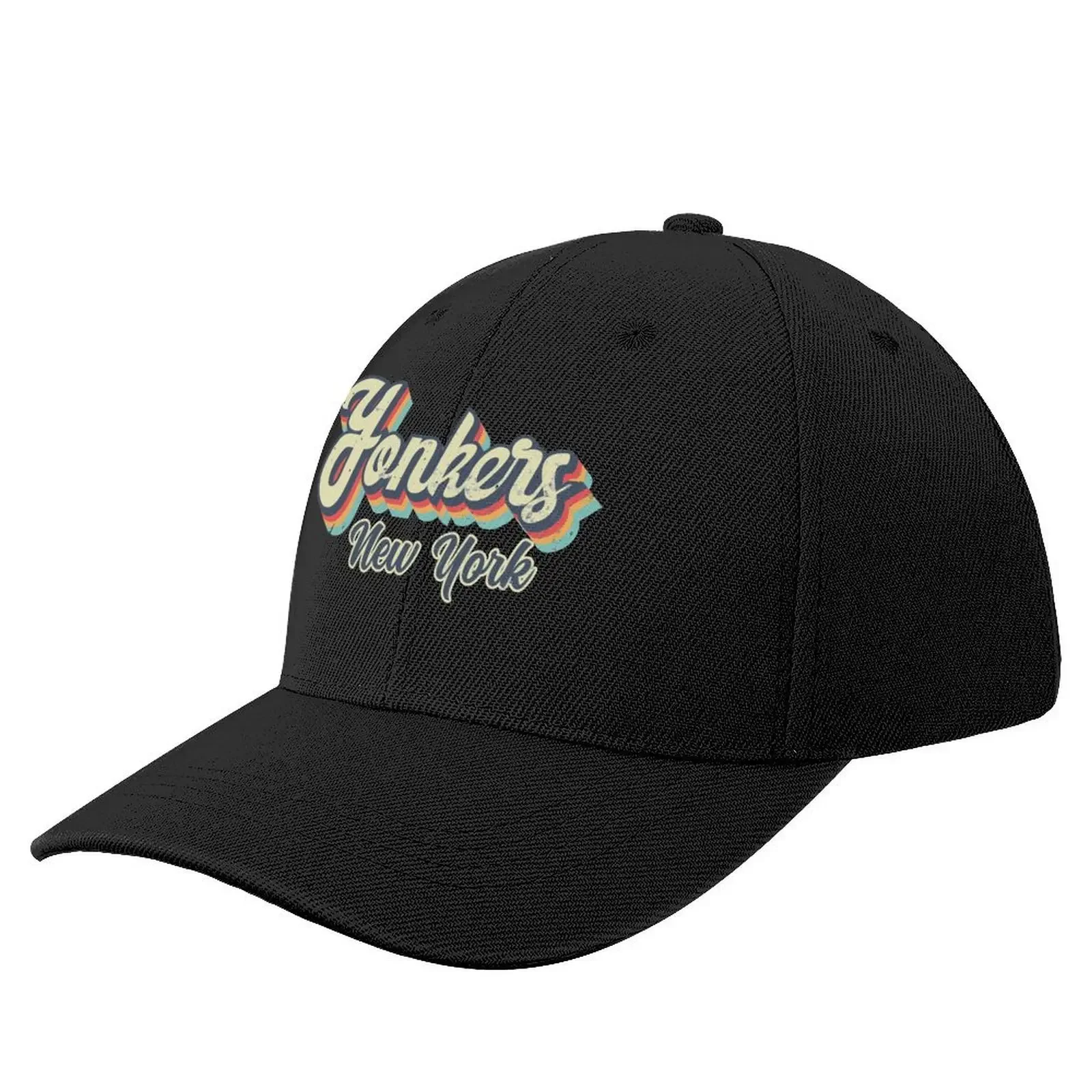 Yonkers City New York Retro Vintage 70s rainbow Baseball Cap Luxury Brand Hat Baseball Cap Cosplay Anime Hat Women's Hats Men's