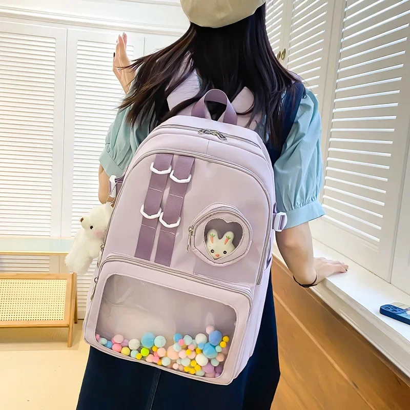 Campus soft girl large capacity cross-border pain bag, girl bar