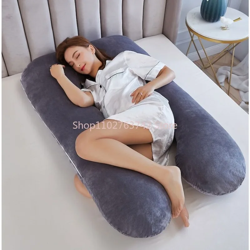 Pregnancy Pillow U Shaped , Maternity Eeping Pillow Full Body Pillow With  Removable Cover