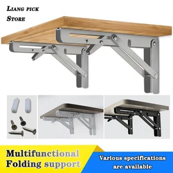 Stainless Steel Bracket Folding Triangle Rack Shelf Bracket Wall Shelf Tripod Support Bracket