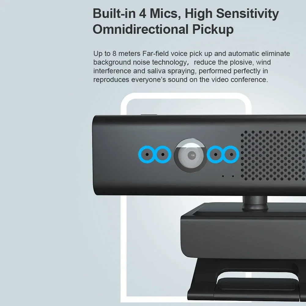 1080P Full HD Webcam Conference Webcam Dual Microphone Magnetic Privacy Cover Patented Design for Streaming Teaching PC Laptop