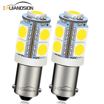 2pcs BA9S T4W LED 9SMD 5050 For 6V 12V 24V Car Moto Rear Interior Light Auto Truck License Plate Light Reading Lamp NonPolarity 1